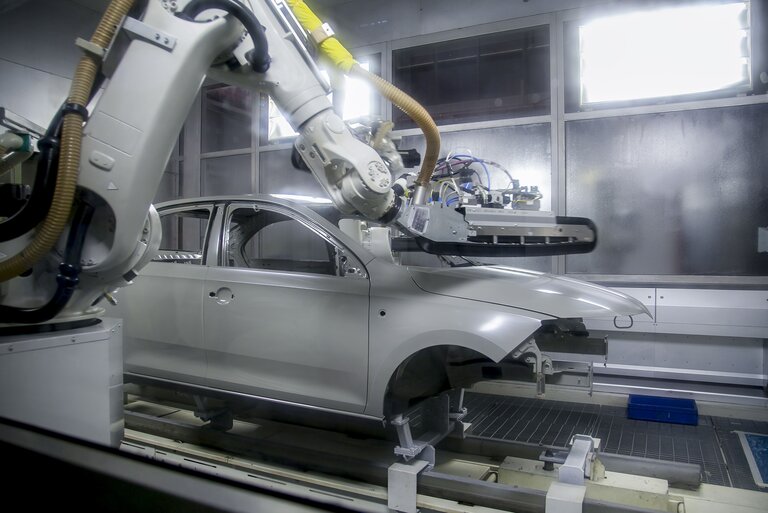 Linearschienen und Linearführungen in einem Roboter