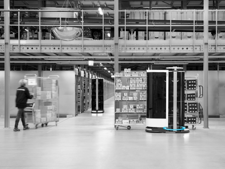 Pick-Roboter mit Wälzlager